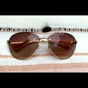 Gold rim Banana Republic aviator sunglasses